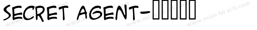 Secret Agent字体转换
